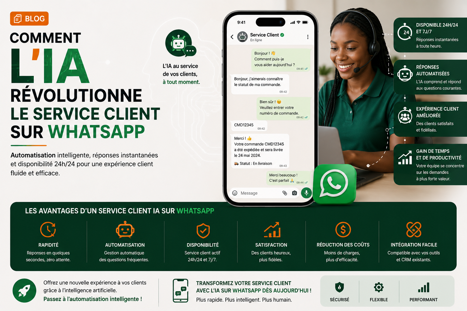 Comment l'IA révolutionne le service client sur WhatsApp