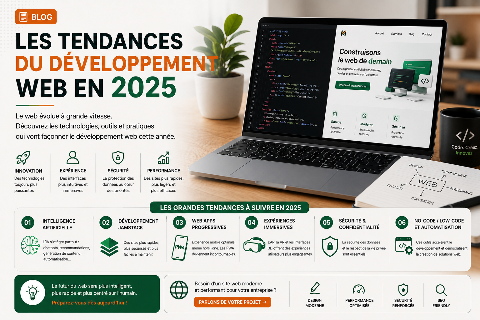 Les tendances du développement web en 2025