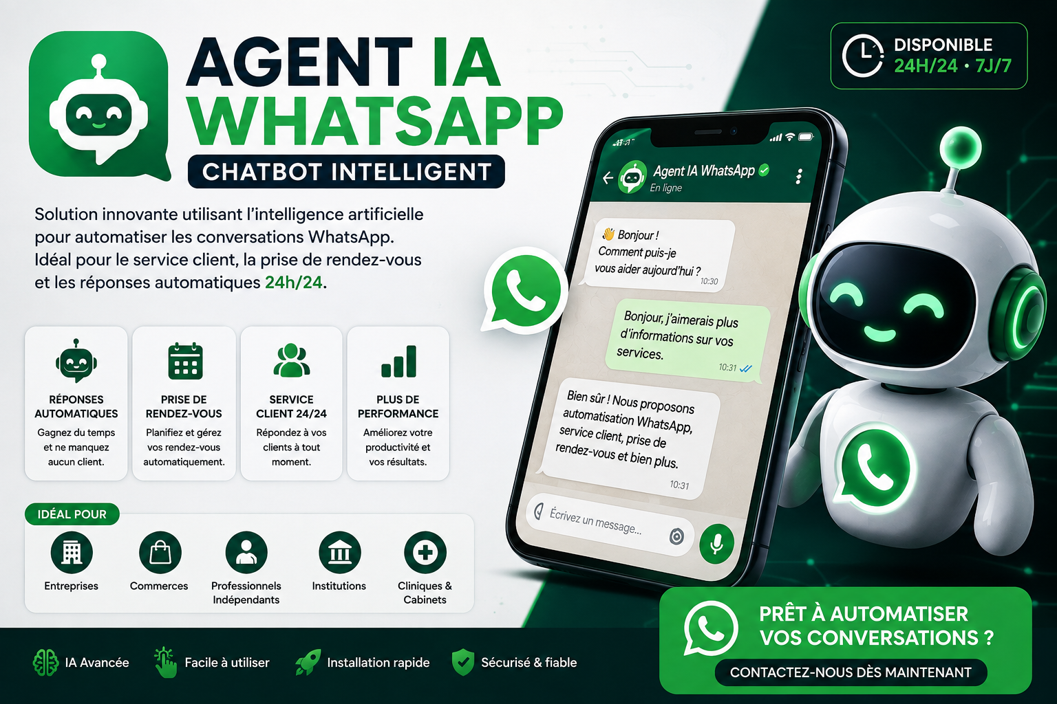 Agent IA WhatsApp - Chatbot Intelligent
